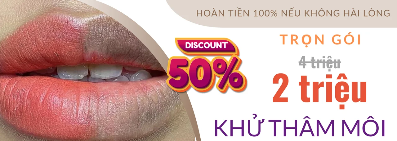 Khử thâm môi Nam / Nữ, cải thiện sắc tố, hồng hào tươi tắn