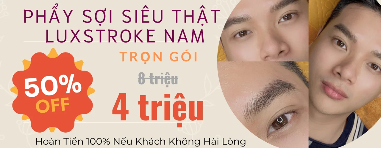 Phẩy sợi lông mày Nam siêu thật