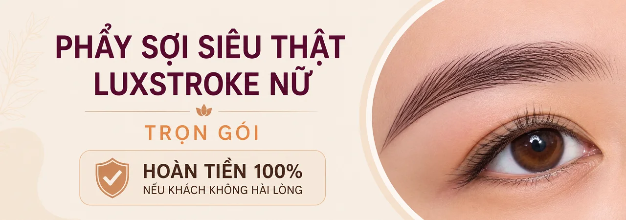 Phẩy Sợi Lông Mày Nữ LuxStroke Tự Nhiên Tại Luxie