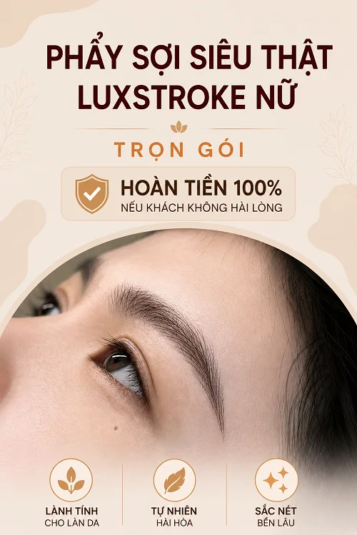 Phẩy Sợi Lông Mày Nữ LuxStroke Tự Nhiên Tại Luxie
