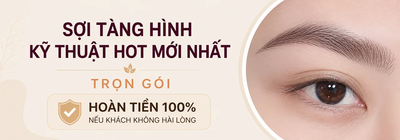 Phẩy Sợi Lông Mày Tàng Hình Tự Nhiên Tại Luxie