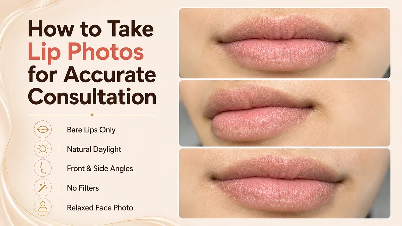 What lip photos should you send before booking?