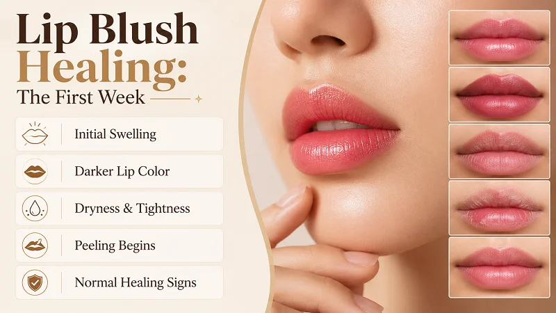 Lip Blush Healing Timeline Day by Day