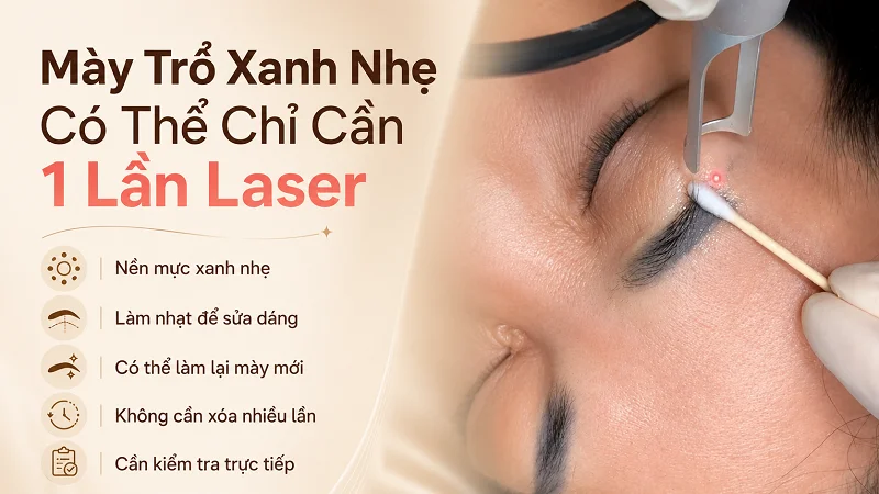 Khi nào chỉ cần laser 1 lần rồi làm lại lông mày mới? Khi nào chỉ cần laser 1 lần rồi làm lại lông mày mới?