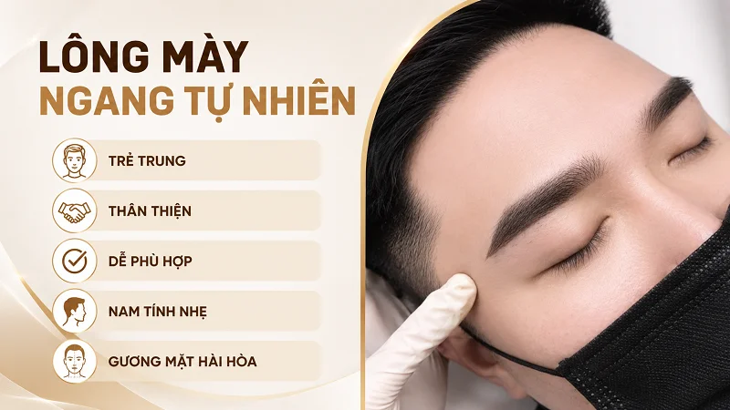 Dáng Lông Mày Nam Ngang Tự Nhiên Dáng Lông Mày Nam Ngang Tự Nhiên