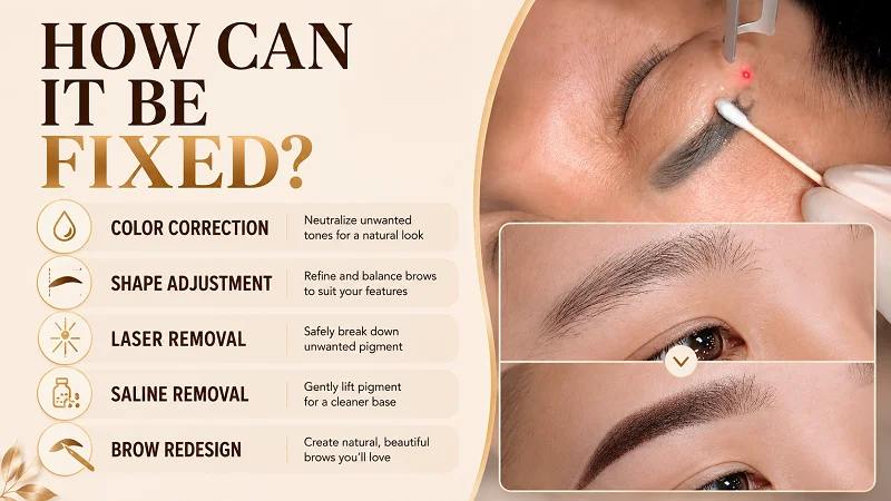 Available Correction Options, How Bad Eyebrow Tattoo Can be fixed? Available Correction Options, How Bad Eyebrow Tattoo Can be fixed?