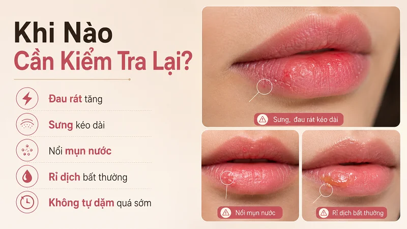 Khi nào môi sau khử thâm cần được kiểm tra? Khi nào môi sau khử thâm cần được kiểm tra?