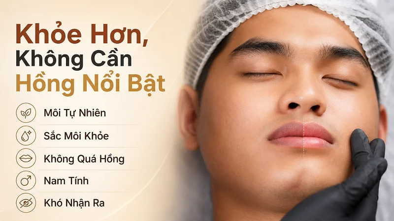 Điều gì khiến một đôi môi thâm làm khuôn mặt nam giới trông khác đi? Điều gì khiến một đôi môi thâm làm khuôn mặt nam giới trông khác đi?