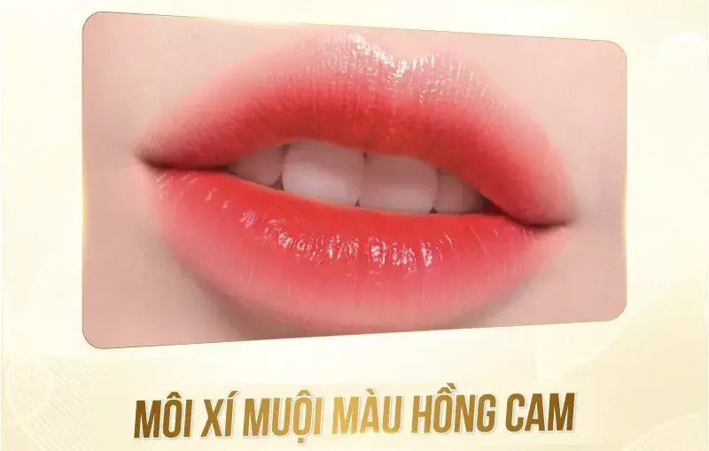 Phun môi xí muội màu hồng cam