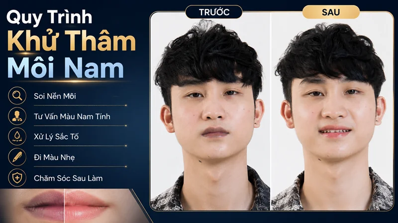 Quy trình khử thâm môi nam thường diễn ra như thế nào? Quy trình khử thâm môi nam thường diễn ra như thế nào?