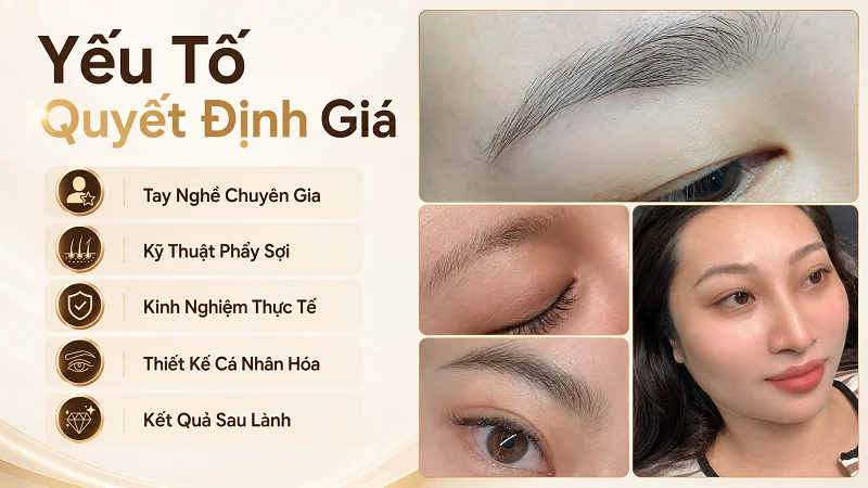 Những yếu tố nào quyết định giá lông mày phẩy sợi? Những yếu tố nào quyết định giá lông mày phẩy sợi?
